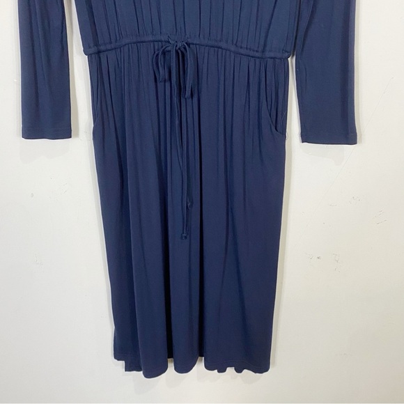 Simier Fariry Long Sleeve Stretch Dress Navy - Picture 7 of 9